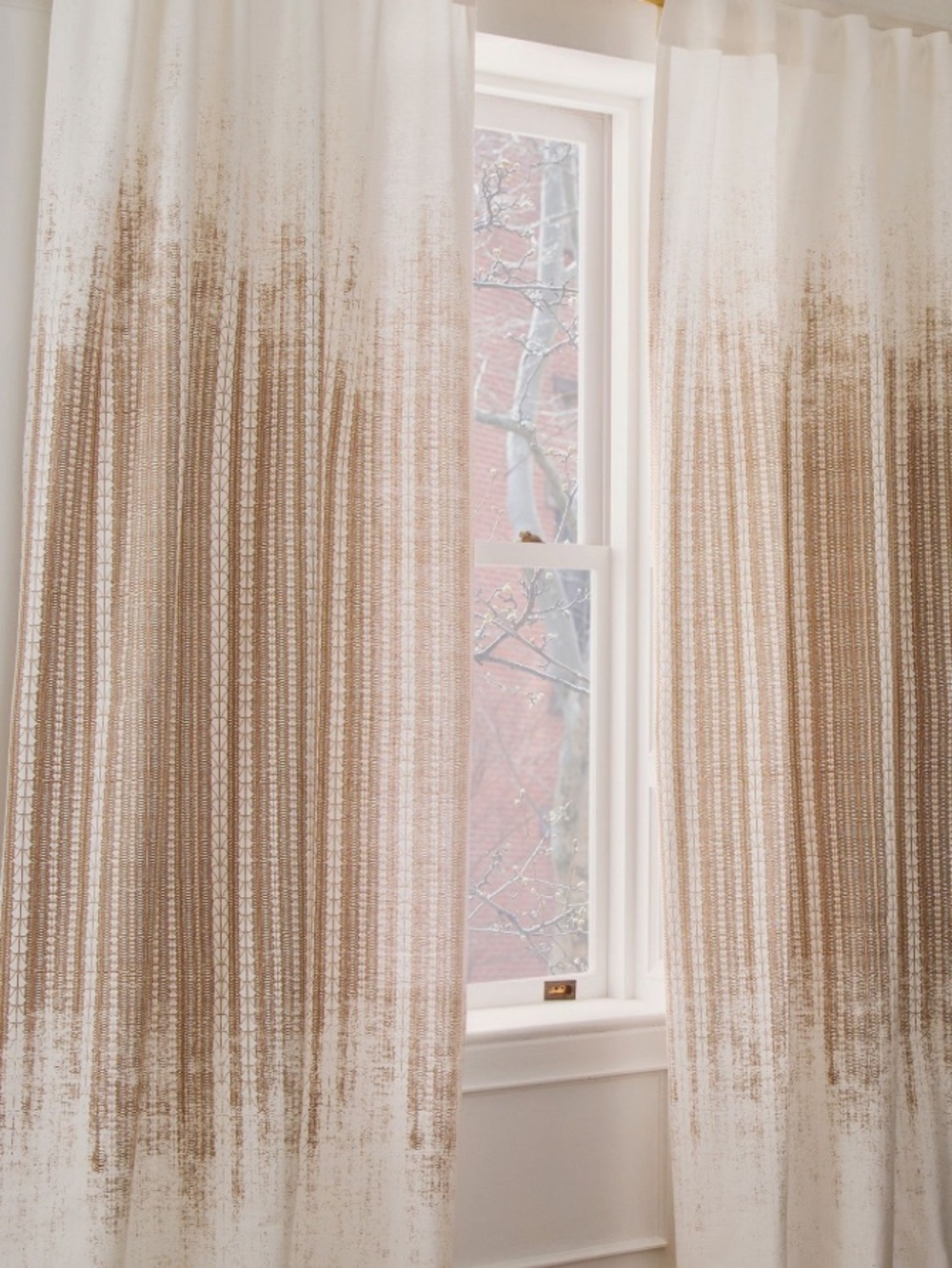West Elm - gold dust curtains - 1 pair - 48”x84”